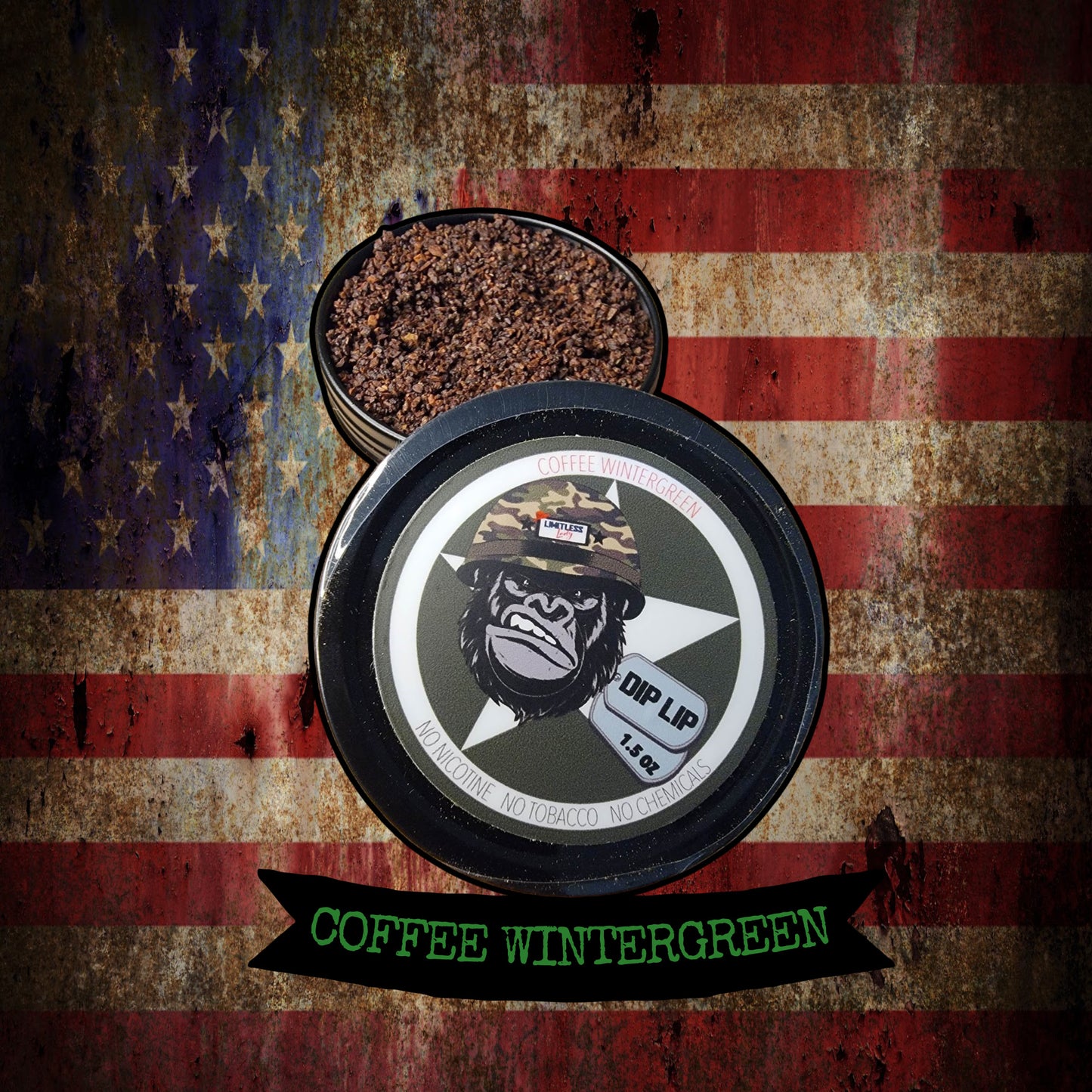 Coffee Winter Green Dip Lip Can